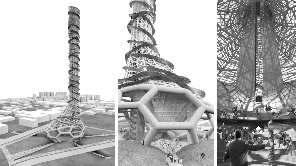 Present Project:Taiwan Tower by Eric Owen Moss