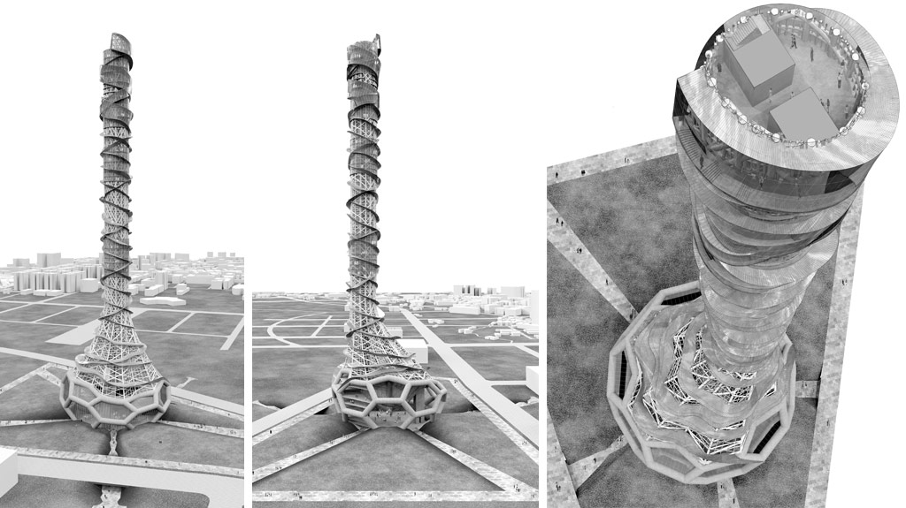 Present Project:Taiwan Tower by Eric Owen Moss